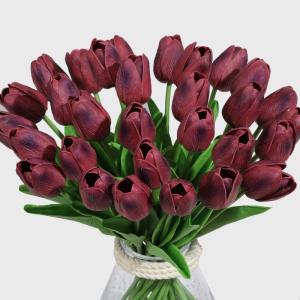 Kunstbloem tulp kunstbloem latexmateriaal echt gevoel bruiloft slaapkamer familie hotel feest interieur studeerkamer knutselen decoratie