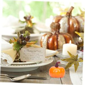 300 STK Kürbis-Ornamente Halloween-Kürbis-Requisiten lebendige Kürbisdekore herbstdeko Halloween Weihnachtsdekoration orangefarbenes Outfit lustige Kürbisdekore künstlich