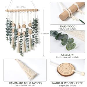 Kunstmatige hangplanten, eucalyptus, bladeren, kunstmatige planten, eucalyptus, takken, voor tuin, binnen, buiten, hangplant, kunstdecoratie, woonkamer, slaapkamer, groen en