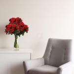 Unechte Blumen 84 Stücke Künstliche Blume Gefälschte Flowers Braut Hochzeit Bouquet für Hausgarten Geburtstag Party Home Wedding Dekor Rot Blühende 0510