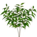 3er-set Eukalyptus Künstlich Kunstpflanze Kunstzweig künstliche Grünzweige, Weiche Weiße Beeren und üppige Blätter, 94 cm künstliche Eukalyptus-Sprays für Vasen, Körbe, Ho