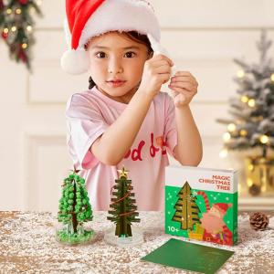 Erwecken Sie die Freude an Weihnachten zum Leben mit dem magisch wachsenden Kristall-Weihnachtsbaum für alle Altersgruppen