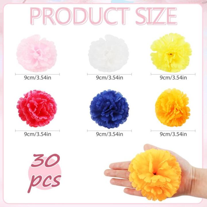 30 stuks voor decoraties, 9 x 9 x 5 cm, voor binnen, zacht en natuurlijk, 6 kleuren, om te knutselen, voor bruiloften, feesten, thuis, kamer, decoratie (B)