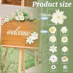 26 stuks hoofden 2-10 cm verschillende soorten, kunstdecoratie, bloemen, mini-kunstbloemkoppen, , , kunstdecoratieve bloemen voor taartdecoratie,