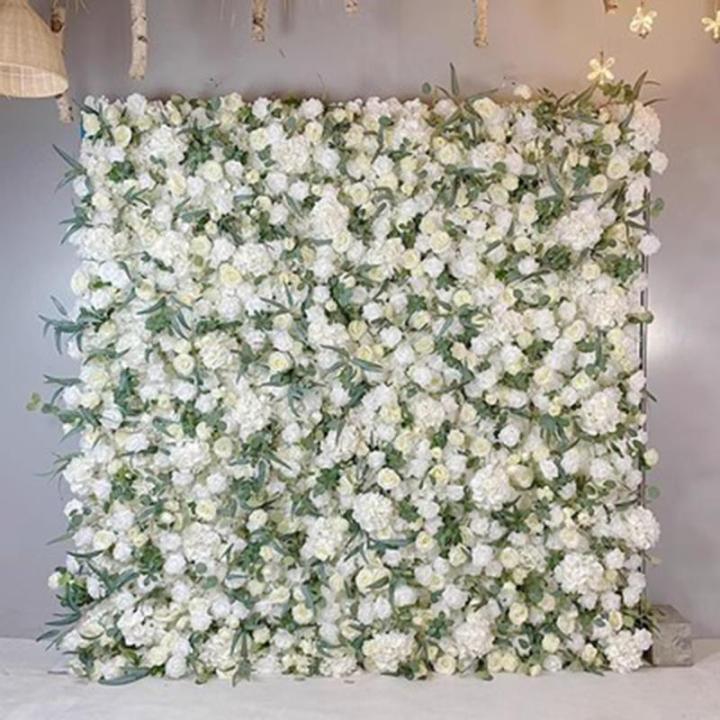 2 M * 2 M / 6,5 * 6,5 FTKünstlicher Blumenhintergrund Wandstoff Hintergrund Blumenwand, Blumenarrangement Blumenwandpaneel-Set, Seidenhortensien-Blumenpaneel Für Fotohintergrund(