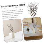 4 stuks Halloween-decoratie takken kunstdennentakken faux tote takken knoppen decoratieve takken tafeldecoratie eettafel kunstmatige geweiboomtakken nep gedroogde takken plastic