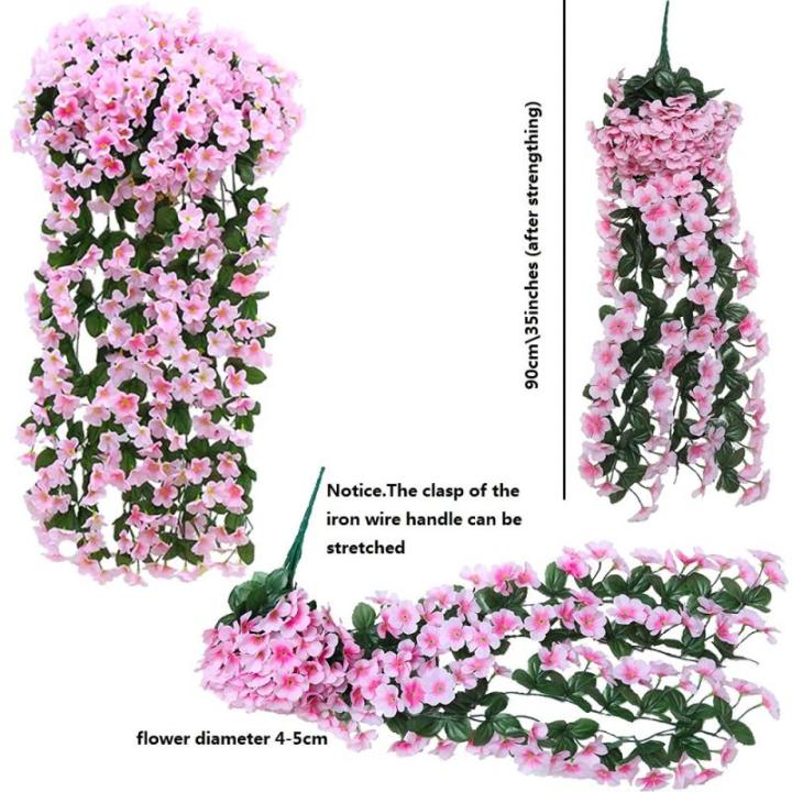 Nep Wisteria Wijnstok Zijde Bloem - Kunstmatige Blauweregen Wijnstok Opknoping Zijde Bloemen 90CM voor feest thuis bruiloft decor DIY Opknoping Huis Tuin Feest Decor