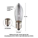 Lichtketting kaarsen kerstboom, kaarsen lichtketting binnen met clip, 30 lampen, verlichte lengte 1160 cm, afstand 40 cm kabel groene schacht wit, voedingskabel 1,5 m, voor binnen 