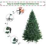 Künstlicher Weihnachtsbaum,300cm grüner Weihnachtsbaum, künstlicher Weihnachtsbaum, 2000 Zweige mit Metallständer, klappbare Zweige for einfache Montage, geeignet for Urlaubsde