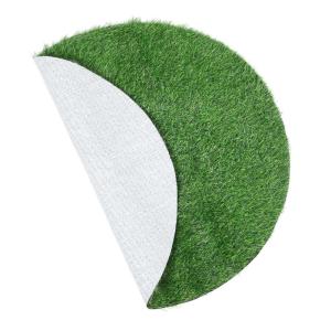 Schachtdeckel Dekoration Rasen realistischer Grasteppich Tischsets aus Gras Dekorative Rasenmatte Tischdekoration aus Kunstgras Teppiche Platzdeckchen Kunstrasenmatte Plastik Green