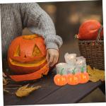 1 Satz Künstlicher Kürbis Mini-kürbisse Masse Kürbis-Fotografie-stütze Mini-kürbis-Ornamente Kleiner Halloween-kürbis Imitiertes Kürbisdekor Heimdekorationen Yellow Plastik