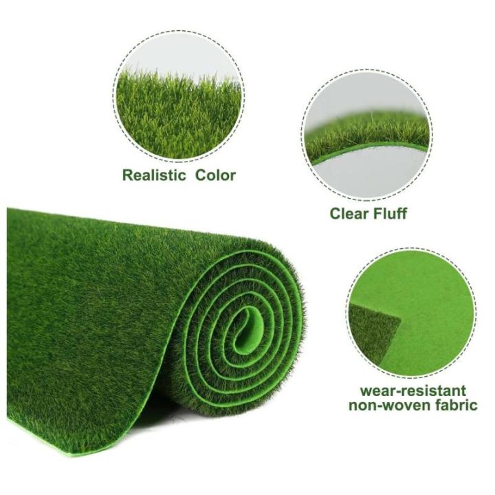 Kunstrasen Kunstrasen Kunstrasenmatte Kunstrasen für Garten und Terrasse Perfekt für Spielplätze Sportplätze und Camping Leicht zu reinigen und zu verlegen (1x10m)