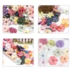 , decoratie, 60 stuks, madeliefjes, bloemkoppen, zijden bloemen, decoratie, kunstbloemkoppen, knutselen, bloemen voor doe-het-zelf handwerk, scrapbooking, bruiloft, feesten,