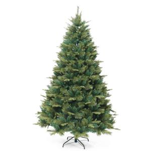 2,0 m umweltfreundlicher künstlicher Weihnachtsbaum aus PVC, hochwertige Fichte mit Scharnier und Metallständer, Dekoration für den Weihnachtsbaum, für Zuhause, Büro, Ges，Gr
