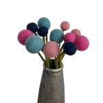 - Vilten bloemen boeket bloemen van vilt - boeket - Fair Trade - handgemaakt (amandelbloesem), enkele bloem: 31cm