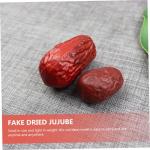 4 Sätze Simulierte Jujube Realistisches Datum Simulation Getrockneter Jujube Realistische Jujube Hochzeitsdeko Hochzeits Dekoration Falsches Obst Simulationsfrucht PVC 30 Stück *