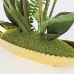 Phalaenopsis Kunstorchidee Bonsai namaakbloemen zijde kunstorchidee bloemenarrangement met keramische pot voor tafeldecoratie woonkamer wooncultuur 38 cm