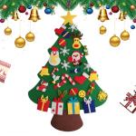 Kid Felt Christmas Tree | Wall Art Decor | Christmas Tree Wall Decor | Felt Christmas Tree | Christmas Tree For Kids Interactive Fun For Children's Rooms, Bedrooms, Dormitories