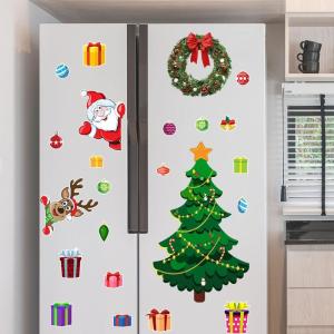 Magnetischer Weihnachtsbaum als Kühlschrankdekoration, weihnachtlicher Magnetaufkleber, Weihnachtsmagnete für Kühlschrank, für Metalltür von Kühlschrank und Garage (01#)