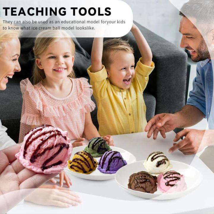 Künstliche Eisportionierer, realistische Simulation, Nachahmung, gefälschte Lebensmittel, Desserts, Modellnachbildung, gefälschte Eiskugeln, Fotografie-Requisite für Zuhause, G