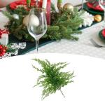 Künstlicher Pflanzenzweig, Weihnachtsstiel-Dekoration, praktische, praktische grüne Weihnachtsdekoration für den Schreibtisch zu Hause, Höhe 55cm