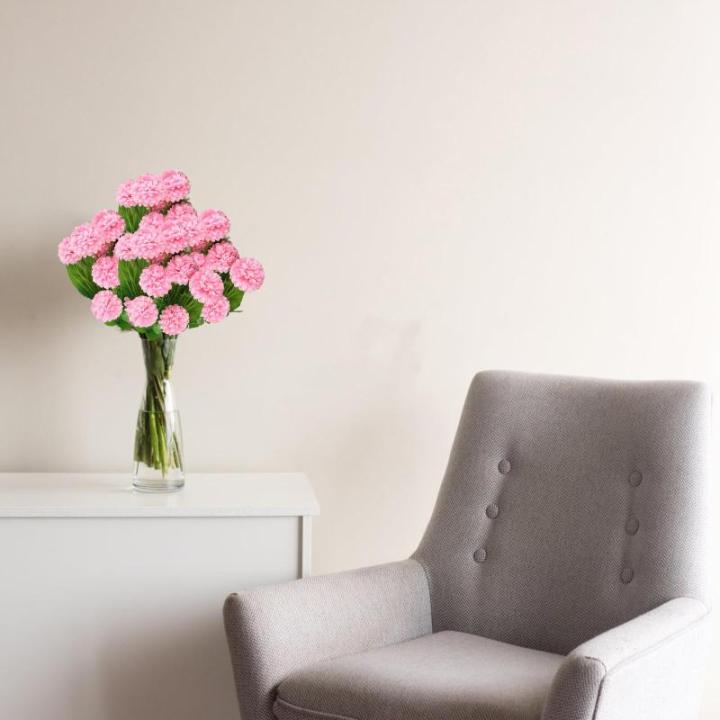 Fake Blumen Kunstblumen Künstliche Pflanzen Blume Deko Hortensien Blumenarrangements Kernstück Hochzeit Blumenstrauß für Garten Büro Haus Fenster Hochzeit 0504
