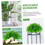 3St Dekorative Grasbälle für den Garten Eucalyptus Decoration Künstliche Pflanzenkugel Topiary-Kugeln hängen Simulation von Pflanzenkugeln Hausversorgung Partygeschenk Plastik