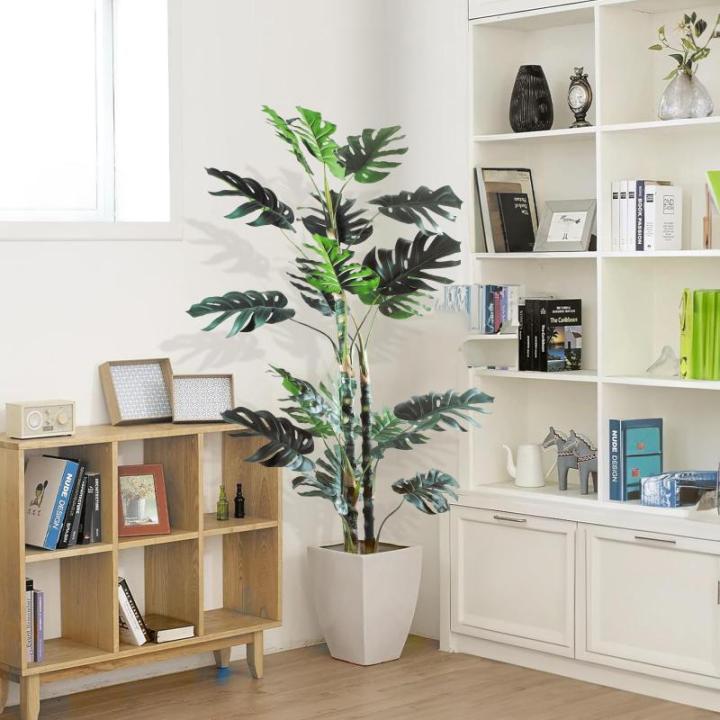 Monstera Monstera, 180 cm, ziet eruit als echt, Monstera decoratieve kunstplant voor thuis, woonkamer, slaapkamer, kantoor, tuin