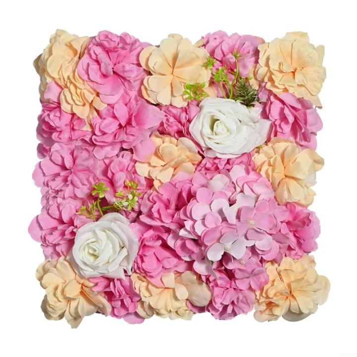 Stilvolle Kunstblumen-Wandpaneel für Hochzeiten, Partys und Heimdekor-Design (17#)