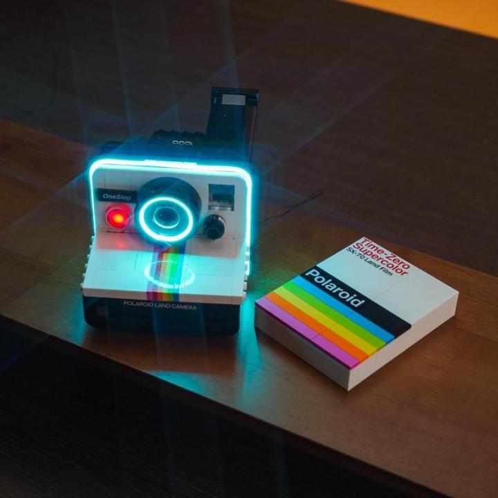 Lichtset compatibel met Lego 21345 Polaroid OneStep SX-70 camera (geen model), led-verlichtingsset compatibel met Lego Polaroid OneStep SX-70 camera, creatief speelgoed