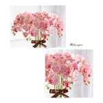 Kunstblumen Künstliche Blume mit goldenem Blumentopf, künstliche Orchideen – 12 Zweige, Elegante künstliche Orchideen, Bonsai-Simulationsblume für jeden Anlass
