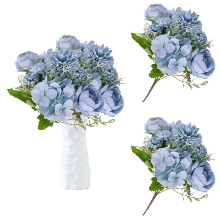 Kunstbloemen, 14 bundels pioenrozen, kunstbloemen, decoratie, als echt voor bruiloft, thuis, tafel, party, raamdecoratie 1012