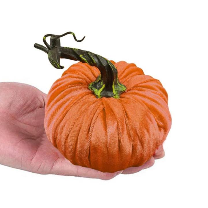 Minis Samt-Kürbisse – Künstliche Künstliche Dekorative Bunte Schaumstoff-Kürbisse | Handgemachte Halloween-Ernte-Gemüse-künstliche Simulations-Kürbisse, Bauernhaus-rustika