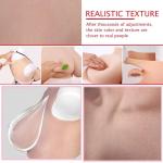 Borstprothesen Katoen Gevuld C Cup Realistische snit Natuurgetrouwe Fake Breasts Gevuld met Siliconen voor Crossdressers en Mastectomie Borst Enhancer 1 Bruin