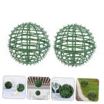 4 Stück Grasballständer Formschnitt-Kugelrahmenhalter grünes Kugelrahmengestell gartenaccessoires pflanzentopf Blumentöpfe Kugelkäfig für künstliche Pflanzen Blumenregalhalt