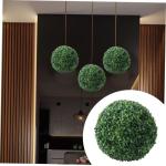 1Stk Simulierter Mailänder Ball deckenverkleidung Artificial Plants Indoor Runde künstliche Pflanzenkugeln Topiary-Kugeln hängen nachgemachter Grasball Pflanzenkugelverzierung
