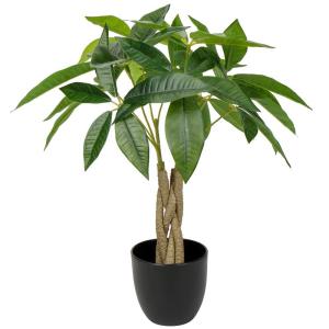 45 cm kunstplant Pachira Aquatica gelukskastanje bonsai in pot, decoratieve plant, kamerplant voor badkamer, eetkamer, woonkamer decoratie