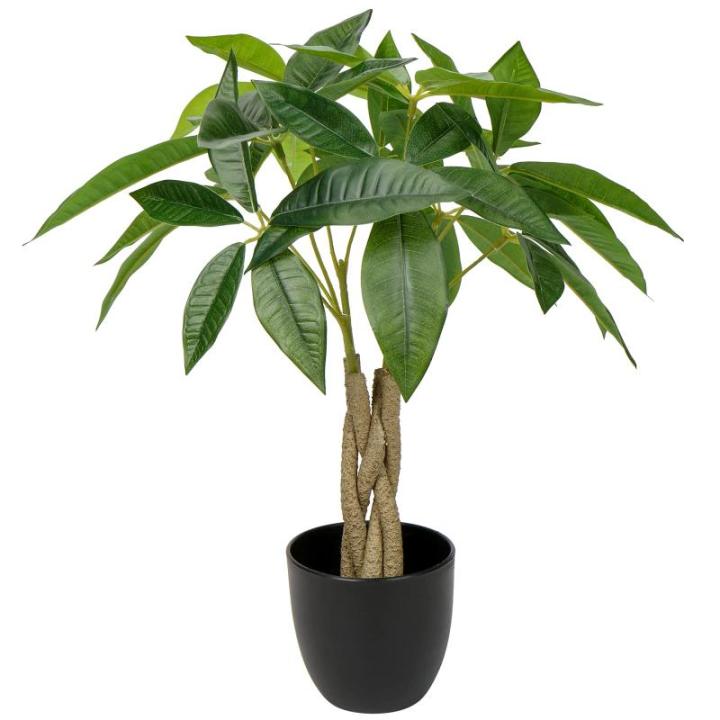 45 cm kunstplant Pachira Aquatica gelukskastanje bonsai in pot, decoratieve plant, kamerplant voor badkamer, eetkamer, woonkamer decoratie