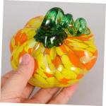 5St Kürbishandwerk Kürbis ernten Kürbis-Tischdekoration Kürbis-Requisite Tisch-Kürbis-Figur Halloween Dekoration Herbst Dekoration Kürbis aus mundgeblasenem Glas Hausbedarf