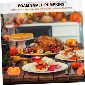 150 STK Kürbis-Ornamente lebendige Kürbisdekore Kürbis ernten herbstdeko Halloween orangefarbenes Fruchtdekor orangefarbene Verzierungen Thanksgiving Day Kürbisse Modell