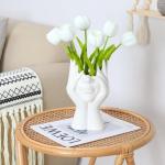Kunstmatige tulpen (wit, 15 stuks)