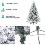 Weihnachtsbaum, Weihnachtsbäume, Ausverkauf, Mini-künstliche Weihnachtskiefer, schneebedeckter, aufklappbarer Kiefernbaum, Tisch-Weihnachtsbaum (Farbe: 2 Stück; Größe: 0,9 m) 