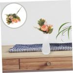 Künstlicher Pfingstrosenstrauß Künstliche Seidenblumen Nordisches Dekor Tischdekorationen Pfingstrose Seidenblumenstrauß Pfingstrose Getrocknete Blumen Rosendekor Orange Seiden