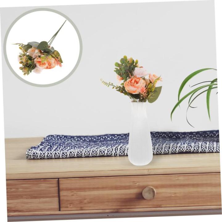 Künstlicher Pfingstrosenstrauß Künstliche Seidenblumen Nordisches Dekor Tischdekorationen Pfingstrose Seidenblumenstrauß Pfingstrose Getrocknete Blumen Rosendekor Orange Seiden