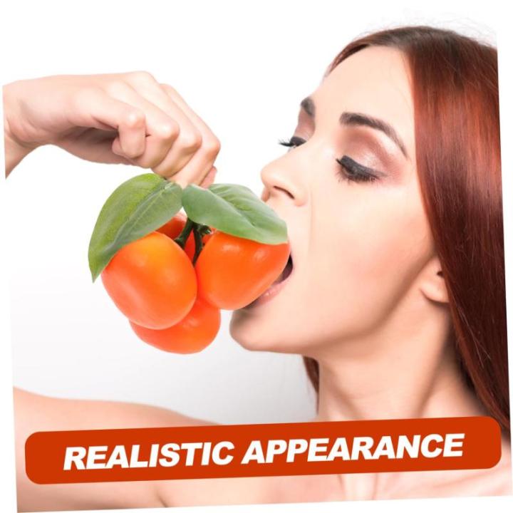 3 Sätze Simulation Orange Gefälschte Zitronen Obst Orange Spielzeug Dekorative Frucht Orange Küche Obst Photogratpy Requisiten Obst Fotografie Prop Obst Pflanzen 5 Stück * 3