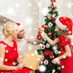 , kunststof kerstboomversiering, 16 stuks, kerstboomversiering, decoratie, Kerstmis, rood-wit, kerstdecoratie, kerstboomballen met sleutelkoord