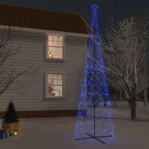 Mobili Weihnachtsbaum mit blauem Kegel, 3000 LEDs, 230 x 800 cm, Weihnachtsdekoration, Weihnachtsbaum, künstlicher Weihnachtsbaum, dünner Ständer