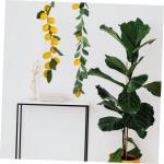 10 STK Simulation Zitronenrattan Gelbe Girlande Künstliche Blumengirlande Sommerdekoration Frühlingsdeko Grüne Girlandenhochzeit Zitronendekoration Für Die Küche Yellow Plasti