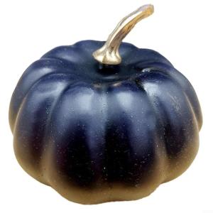 Künstlicher Jute-Kürbis für Thanksgiving-Dekoration, verschönern Sie mühelos die Herbstästhetik Ihres Hauses (schwarz)