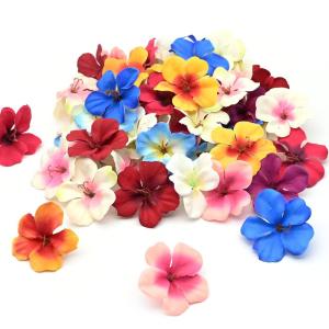 50 stuks , , , 6 cm, kleurrijke , zijden bloemhoofden, decoratie voor tuin, bruiloft, feest, huis, doe-het-zelf knutselen, scrapbooking